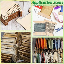 60 шт. 3 стиля необработанных деревянных вырезов для поделок&nbsp;DIY-SC0031-11A