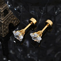 Звездные стеклянные беруши поддельные EJEW-H105-23G-C