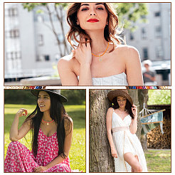 14 шт. 14 стиля полиэстерового плетеного круглого шнура для изготовления ожерелья&nbsp;NJEW-PH01638