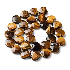 Природных тигровый глаз бисер нитей G-B044-B05-01