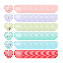 300 шт. 6 цвета ПВХ инь-ян подарочные пакеты с застежкой-молнией&nbsp;ABAG-PH0001-65A