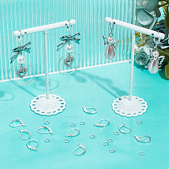 200 шт. латунные серьги с защелкой KK-SP0001-05S