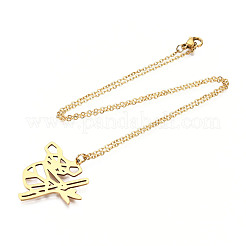 201 подвеска из нержавеющей стали NJEW-T009-JN033-2-45