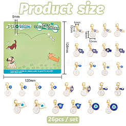 26шт 26 стиля подвеска из сплава эмали украшения&nbsp;HJEW-DR00005