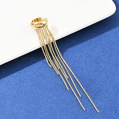 Серьги-каффы с кисточками из нержавеющей стали 304&nbsp;EJEW-B145-01G