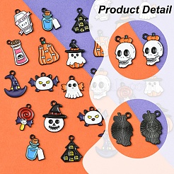 26 шт. 13 стиля подвески из сплава с эмалевым покрытием&nbsp;ENAM-FS0002-09