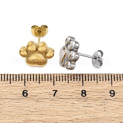 Серьги-гвоздики из нержавеющей стали 304&nbsp;EJEW-C099-22G