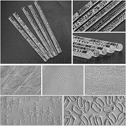5 шт. 1-х видовая акриловая скалка DIY-PH0003-40