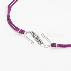 40 шт. 2-х цветные застежки-крючки из сплава в тибетском стиле&nbsp;FIND-LP0008-34