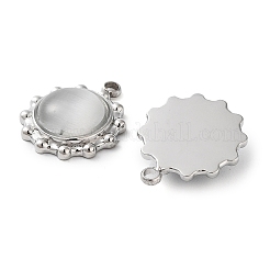 Нержавеющая сталь 304 с подвесками в виде кошачьего глаза STAS-L022-362P-02