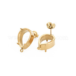 Ионное покрытие (ip) 304 нержавеющая сталь гвоздики фурнитура для сережек STAS-N097-235LG