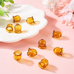 10 шт. стеклянные колпачки для изготовления колокольчиков GLAA-BY0001-05D