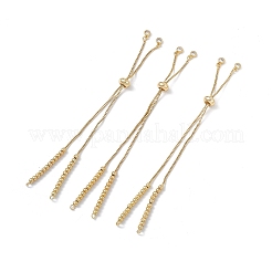 Изготовление браслета-ползунка из латуни со стразами KK-E068-VD014-2