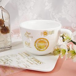 Блестящие самоклеящиеся водостойкие наклейки горячего тиснения DIY-PH0001-95