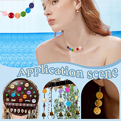 180 шт. 6-цветная аэрозольная краска для соединения/соединений из натуральной пресноводной ракушки&nbsp;SHEL-GA0001-28