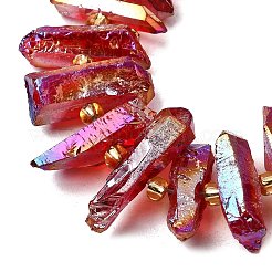 Гальванические природный кристалл кварца бусы пряди&nbsp;G-F800-F13