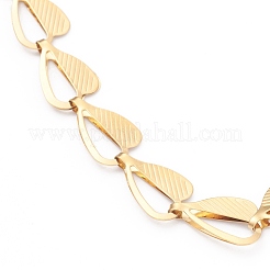 Цепочки из нержавеющей стали 304 с вакуумным покрытием PVD&nbsp;NJEW-O123-03G