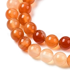 Натуральный красный агат бисер нитей&nbsp;G-B167-A12-8mm