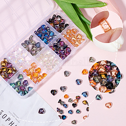 160шт 10 цвета гальванические стеклянные бусины EGLA-SP0001-22