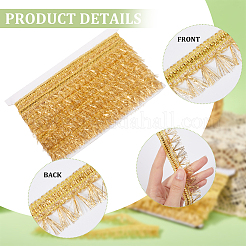 15 ярд филигранной полиэфирной кружевной бахромы OCOR-WH0089-13A