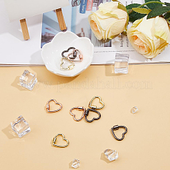 9 шт. 3-х цветные подвески-карабиновые замки из сплава&nbsp;FIND-DC0005-63