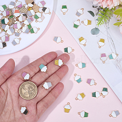 100 шт. Подвески из сплава с эмалью&nbsp;ENAM-SC0007-12