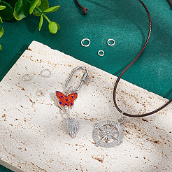 18 шт. 3 стиля 925 разъемных соединительных кольца из стерлингового серебра STER-UN0001-20