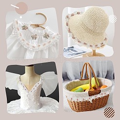 4 ярд полиэстеровой цветочной кружевной ленты 4 стилей&nbsp;OCOR-AR0001-72