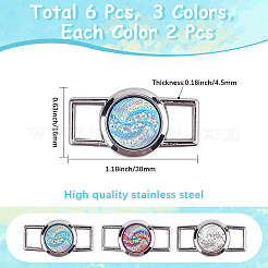 Подвески для шнурков из сплава и смолы&nbsp;FIND-CP0002-94D