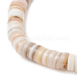 Браслеты из синтетической бирюзы и натуральных пресноводных ракушек для женщин&nbsp;BJEW-JB12020