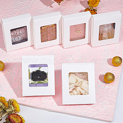 Прямоугольная складная креативная картонная коробка CON-WH0086-16A