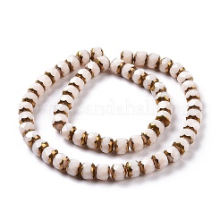 Гальванические непрозрачные стеклянные бусины&nbsp;GLAA-P003-A04