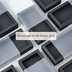 Прямоугольная коробка из крафт-бумаги CON-WH0085-28A-01