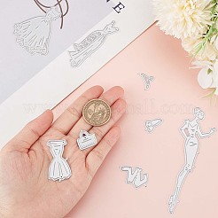 Углеродистая сталь разрезает трафареты DIY-WH0387-45MP