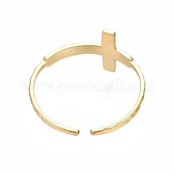 Кольцо-манжета из нержавеющей стали 304 с крестообразным отверстием&nbsp;RJEW-T023-17G