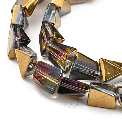 Стеклянные бусины с гальваническим покрытием &nbsp;EGLA-G037-06A