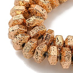 Гальванические бусины из натуральной лавы G-I360-G01-02