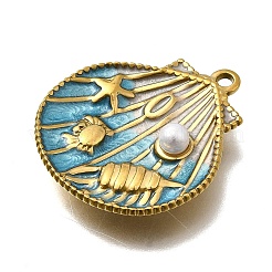 Подвески из нержавеющей стали 304 с эмалью&nbsp;STAS-Z163-19G-01