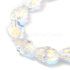 Прозрачные стеклянные бусины гальваническим пряди EGLA-F159-AB01