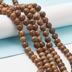 Естественного изображения яшма круглый шарик нити&nbsp;LS-G-G-P070-55-8mm