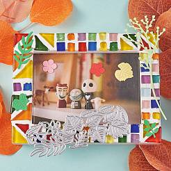 3 шт. 3 стиля листьев и цветов рама из углеродистой стали трафареты для штампов DIY-SZ0004-18