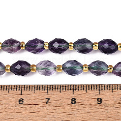 Природных красочные флюорита бисер нитей&nbsp;G-N342-35-8x6-11