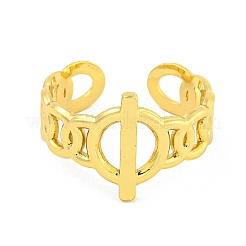 Открытое кольцо-манжета из нержавеющей стали 304 в форме пряжки RJEW-G321-12G