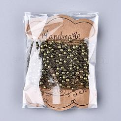 Латунные плоские овальные кабельные цепи X-CHC018Y-AB