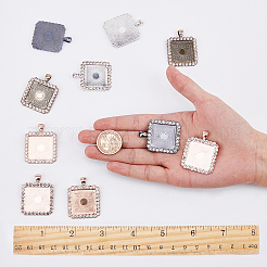 Сеттинги кабошон сплав горный хрусталь кулон&nbsp;ALRI-SC0001-002