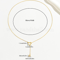 Простое серебряное ожерелье с подвеской в виде сердца и алфавита S925 для женщин HB6450-4
