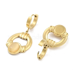 Кольцо 304 нержавеющая сталь серьги-подвески&nbsp;EJEW-L283-083G