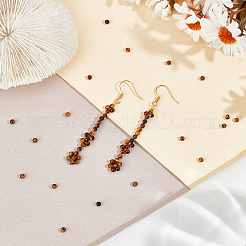 2 нити натуральных бусин тигрового глаза G-OC0005-67