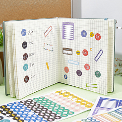 12 лист 4-х видов бумажных наклеек для планировщика STIC-GF0001-18