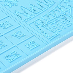 Рождественская тема прямоугольная отделка стен силиконовые Молды&nbsp;LS-DIY-K051-07